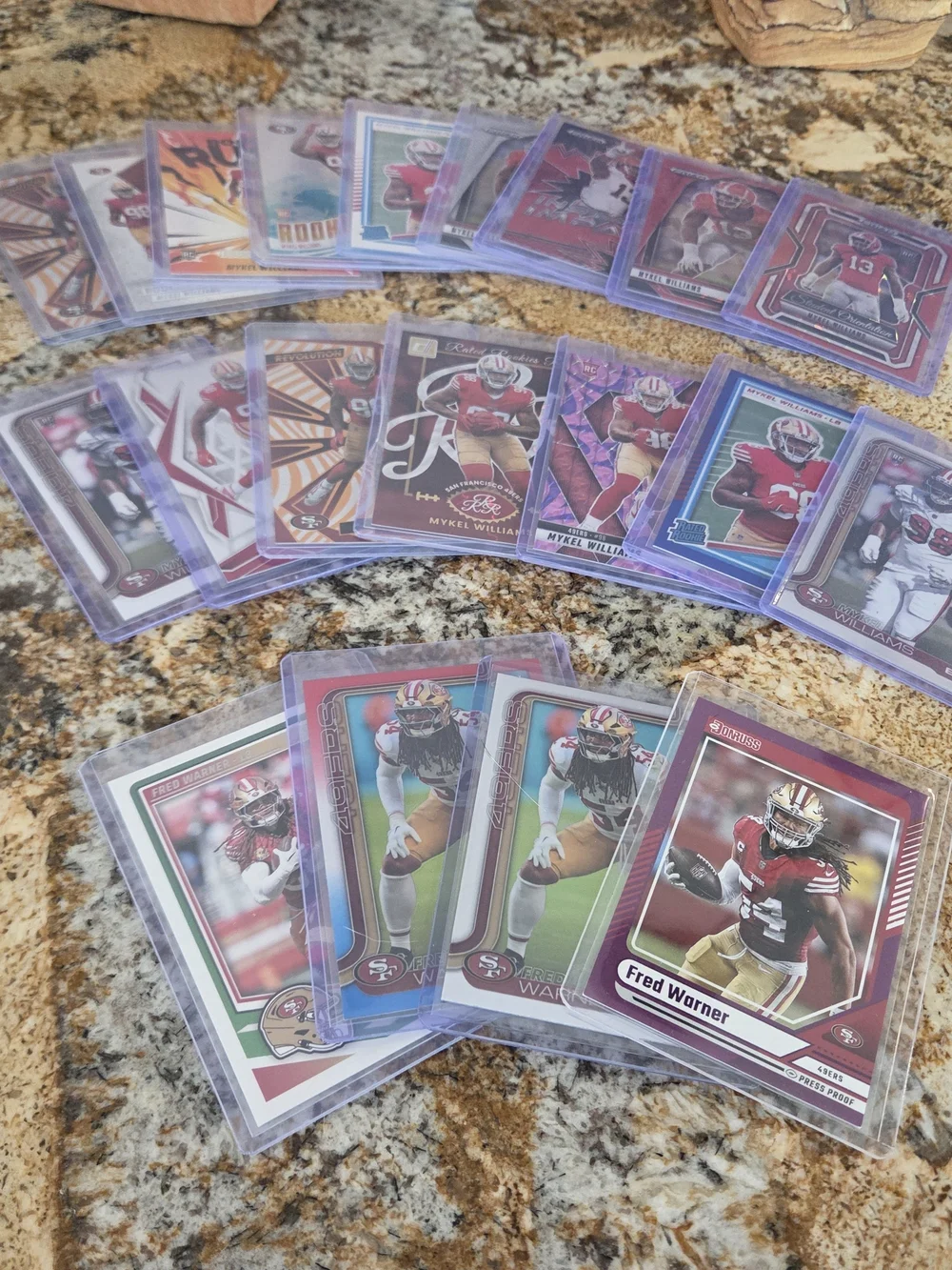 100 Assorted San Francisco 49ers Football Card Lot - Panini And Topps- 2025-2026